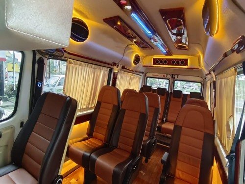 12 seater luxury tempo traveller in kerala