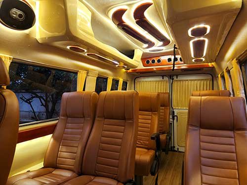 11 seater premium tempo traveller in kerala